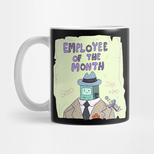 Adventure Time - BMO Employee of the Month by surfinggiraffecomics
